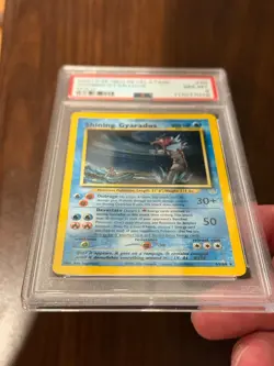 2001 Pokemon Neo Revelation Shining Gyarados Holo Card #65 PSA 8 - Image 4