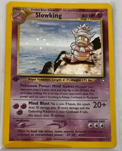 Slowking First Edition Holo Neo Genesis 14/111 MP Pokemon Card - Image 1