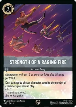 Strength of a Raging Fire Disney Lorcana Promo Cards Cold Foil - Image 1