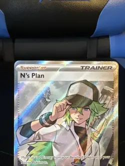 Pokemon TCG Black Bolt Ultra Rare Trainer Card N's Plan 163/086 - Image 3