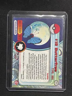 Butterfree #12 - 2000 Topps Chrome Pokemon TV Card - Image 3