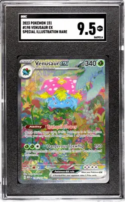 Venusaur ex SIR SGC 9.5 198/165 Scarlet & Violet 151 English Pokemon Card Graded - Image 1