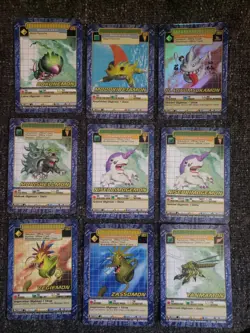 35 Vintage Digimon Battle Series 3 Street Starter 1 & 2 Card Lot with Holos - Image 2