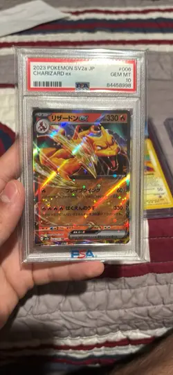 (Pokemon) Charizard ex Pokemon Card - PSA Gem Mint 10 - 2023 SV2a Japanese Set - Image 1