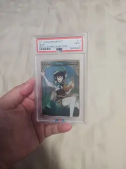 2021 Genshin Impact VENTI Metal Card Collection #11 PSA MINT 9 - Image 1