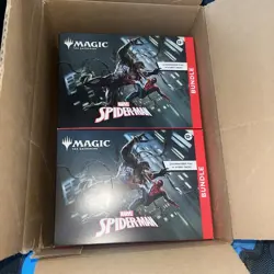 Marvel’s Spider-Man Magic The Gathering Bundle 2 Boxes In Hand Sealed - Image 1