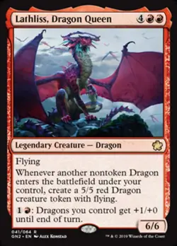 1 x Lathliss, Dragon Queen - Magic Game Night 2019 - NM-Mint - MTG - Image 1