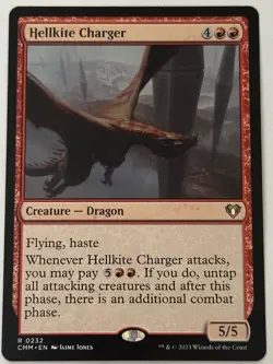 MTG Hellkite Charger Commander Masters Regular - Image 1