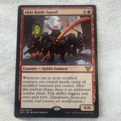 Akki Battle Squad (Extended Art) Commander: Kamigawa: Neon Dynasty Regular - Image 1