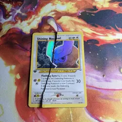 First Edition Shining Noctowl 110/105 Neo Destiny Holo Pokemon Card - Image 1
