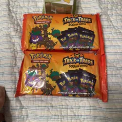 2 Pokemon TCG Halloween Trick or Trade Booster Bundle 35 Mini Packs &Figures - Image 4