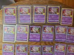 Pokemon Celebrations 25th Anniversary Pink Mew Holos Lot. 7 English. 10 Japanese - Image 3