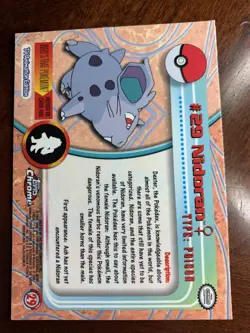 2000 Topps Chrome Pokemon Series 1 #29 Nidoran A - Image 2