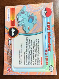 2000 Topps Chrome Pokemon Series 1 #30 Nidorina - Image 2