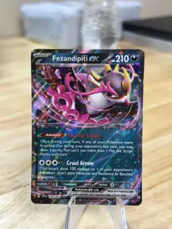 Fezandipiti EX 038/064 Sv: Shrouded Fable Holo Double Rare Pokemon TCG - Image 1