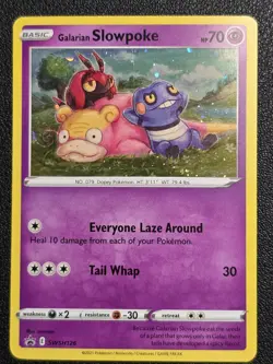 Galarian Slowpoke swsh126 1x LP Pokemon Promo - Image 1