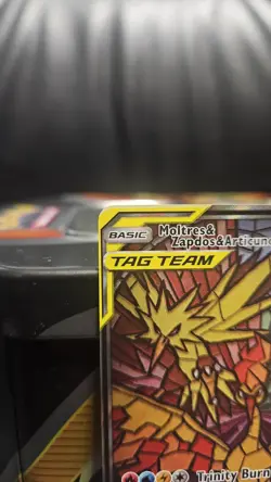 Pokemon Hidden Fates Moltres & Zapdos & Articuno GX SM210 ETB Promo - Image 2