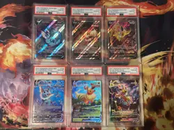 2021 POKEMON BLACK STAR PROMO FLAREON VAPOREON JOLTEON V & VMAX PSA 10 LOT OF 6 - Image 1