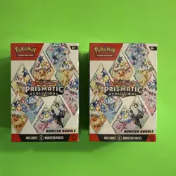 Lot of 2 Prismatic Evolutions Booster Bundle Pokemon Scarlet & Violet Sealed - Image 1
