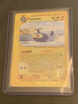 Pokemon TCG Lanturn H15/H32 Holographic Aquapolis, Lightly Played - Image 1