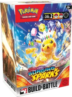 Pokemon Scarlet and Violet Surging Sparks Build and Battle Box [SV08] Sealed - Image 1