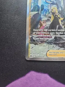 Cynthia's Ambition GG60 Galarian Gallery Holo Pokemon Crown Zenith NM Condition - Image 4