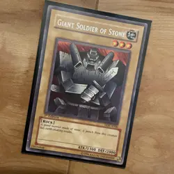 YuGiOh Giant Soldier Of Stone LOB-A068 1st Edition Rare Australia Release Konami - Image 2