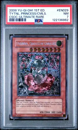 2008 YU-GI-OH! CSOC-CROSSROADS OF CHAOS TYTANNIAL, PRINCESS OF CAMELLIAS PSA 7 - Image 1