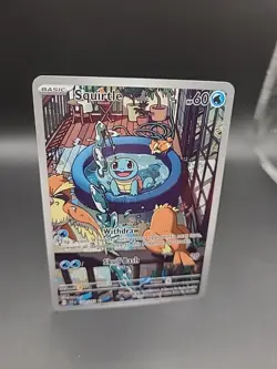 Pokemon Squirtle TCG Stellar Crown Illustration Rare Card 148/142 - Image 2