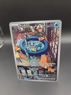 Pokemon Squirtle TCG Stellar Crown Illustration Rare Card 148/142 - Image 3