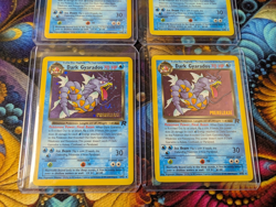 Holographic Dark Gyarados Pokemon Card Prerelease Promo Holo x4 - Image 1