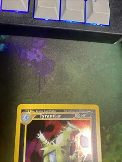 Pokemon TCG Tyranitar Neo Discovery Holo Card 12/75 Rare - Near Mint Ungraded - Image 2