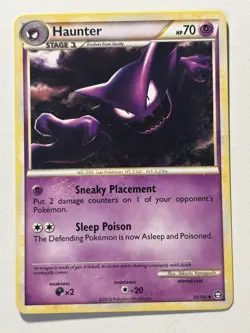 Pokemon TCG 35/102 Haunter HGSS Triumphant Uncommon TCG Pokemon Card - Image 1
