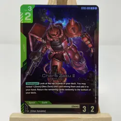Char’s Zaku II ST03-006 Holo Alt Art gundam card game - Image 1