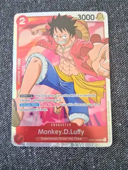 Monkey.D.Luffy OP01-024 Romance Dawn Foil Trading Card One Piece Red - Image 1
