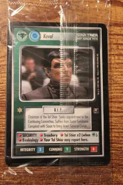 Star Trek CCG - Second Anthology - Sealed 6 card set - Image 1