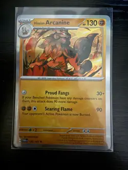 100/167 HISUIAN ARCANINE | RARE HOLO | TWILIGHT MASQUERADE POKEMON CARD - Image 1