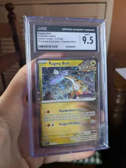 CGC 9.5 Raging Bolt 111/142 Best Buy Promo Stellar Crown Stamp PSA Pokemon Card - Image 1