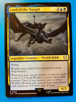 MTG 1x Lord of the Nazgul # 60 Lord of the Rings Tales of Middle Magic the x1 NM - Image 1