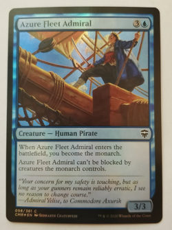 1x Azure Fleet Admiral FOIL Commander Legends MTG Magic the Gathering NM - Image 1