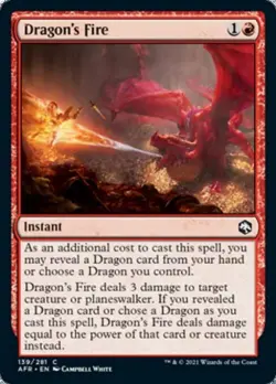 Dragon's Fire - Near Mint MTG Adventures in the Forgotten Realms - Image 1