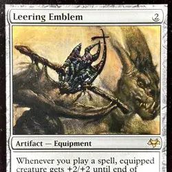 Leering Emblem - Reg - MTG - Eventide - 171/180 - RARE ~ LP - Image 1