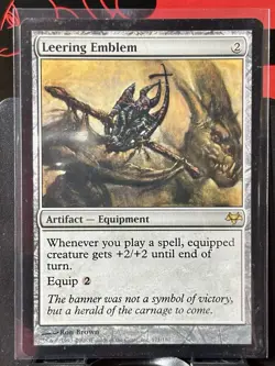 Leering Emblem - Reg - MTG - Eventide - 171/180 - RARE ~ LP - Image 2