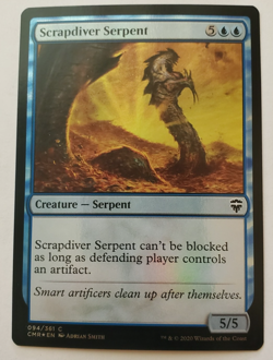 1x Scrapdiver Serpent FOIL Commander Legends MTG Magic the Gathering NM - Image 1
