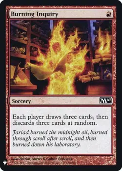 MTG English Burning Inquiry NM Foil Mystery Booster Retail Edition Foils - Image 1