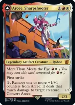 MTG English Arcee, Sharpshooter NM Foil Universes Beyond: Transformers - Image 1