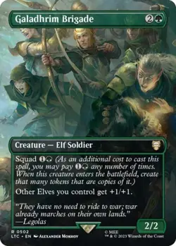 MTG English Galadhrim Brigade (Borderless) NM Foil - Image 1