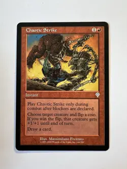 Chaotic Strike - MTG Invasion - NM - Image 1