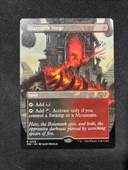 MTG - Blazemire Verge (Borderless) Duskmourn: House of Horror - Image 1