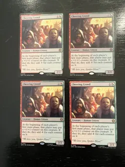 Cheering Crowd X4X NM/M Marvel’s Spider-Man SPM Magic Gathering MTG - Image 1